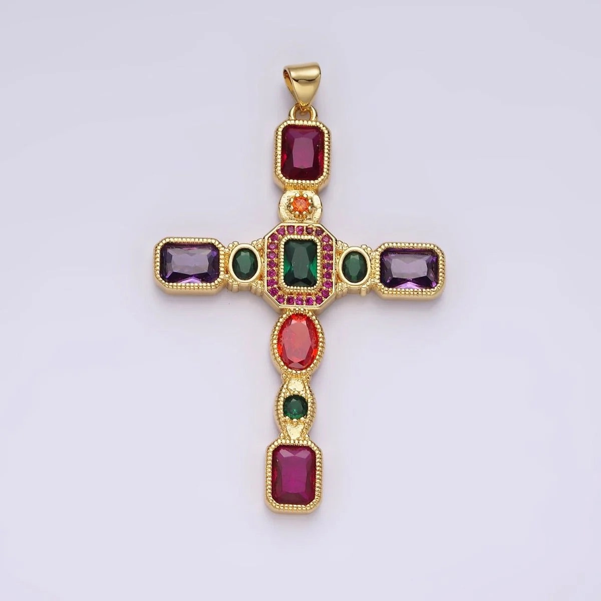 Pomegranate Cross Necklace