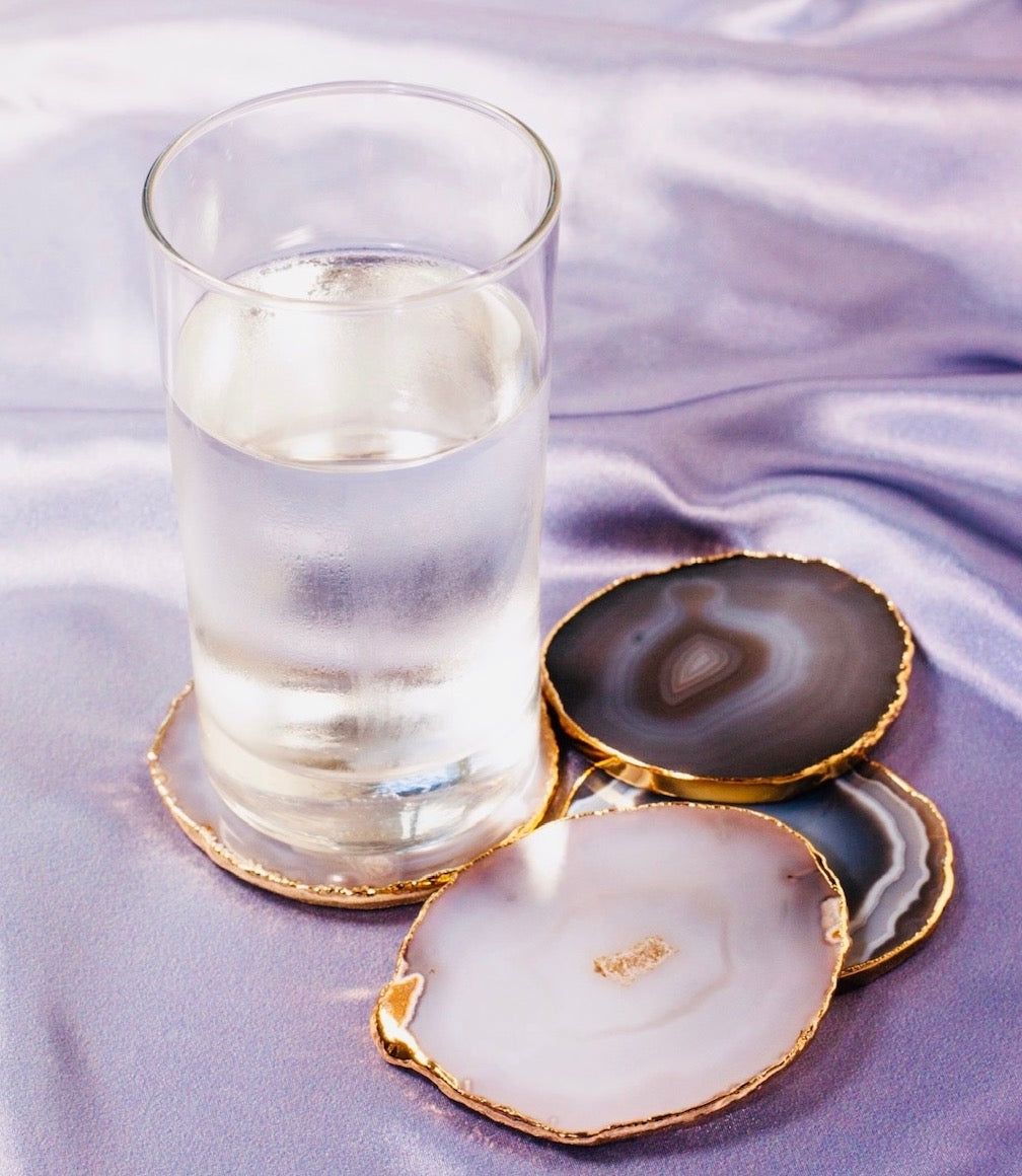 Crystal Agate Coaster Set