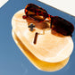 Marble Platter: Orange Calcite